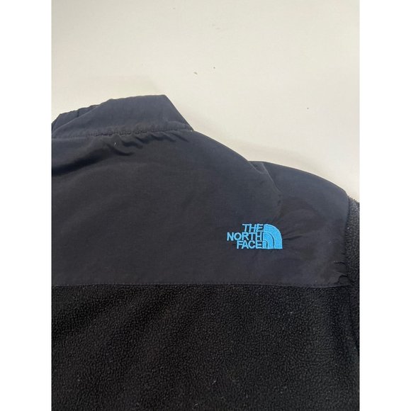 The North Face Denali Jacket Black with Blue Embroidered Logo Size Medium - Picture 10 of 12